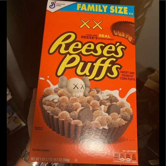 KAWS Other Kaws Special Edition Box Of Reeses Puffs Cereal New